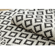 Teppich FLAT SISAL 49361960 Rauten creme / schwarz