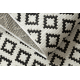 Covor sisal Flat 49361960 Romburi crem / negru