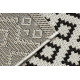 Covor sisal Flat 49361960 Romburi crem / negru
