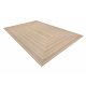 FLAT 48962265 Sisal carpet Geometric - natural beige straw color, string