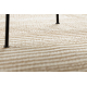 FLAT 48962265 Sisal carpet Geometric - natural beige straw color, string