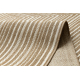 FLAT 48962265 Sisalteppich Geometrisch - naturbeige Strohfarbe, Kordel
