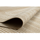 FLAT 48962265 Sisalteppich Geometrisch - naturbeige Strohfarbe, Kordel