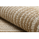FLAT 48962265 Sisalteppich Geometrisch - naturbeige Strohfarbe, Kordel
