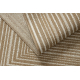 FLAT 48962265 Sisalteppich Geometrisch - naturbeige Strohfarbe, Kordel