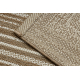 FLAT 48962265 Sisalteppich Geometrisch - naturbeige Strohfarbe, Kordel