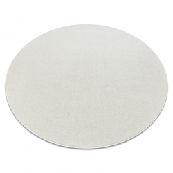 ETON PLUS tapijt cirkel crème, eenkleurig, uniform, effen
