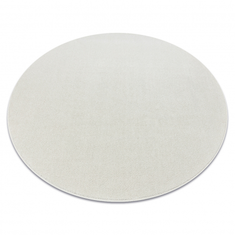 ETON PLUS Teppich Kreis creme, einfarbig, einheitlich, schlicht