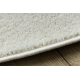 Alfombra ETON PLUS círculo color crema, monocromática, uniforme, lisa