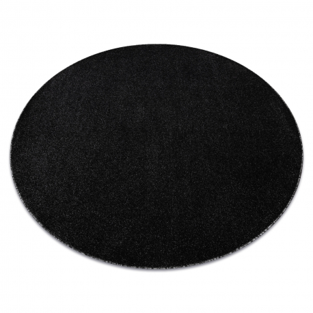 ETON PLUS Teppich Kreis Melange Anthrazit / Silber