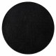 ETON PLUS Teppich Kreis Melange Anthrazit / Silber