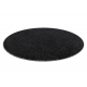 ETON PLUS Teppich Kreis Melange Anthrazit / Silber