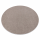 ETON PLUS Teppich Kreis beige, einfarbig, einheitlich, schlicht