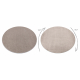 ETON PLUS Teppich Kreis beige, einfarbig, einheitlich, schlicht
