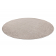 ETON PLUS Teppich Kreis beige, einfarbig, einheitlich, schlicht