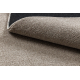 ETON PLUS Teppich Kreis beige, einfarbig, einheitlich, schlicht