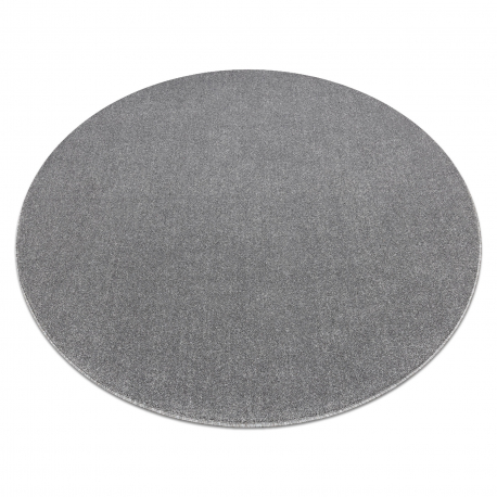 ETON PLUS Teppich Kreis hellgrau, einfarbig, einheitlich, schlicht