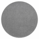 ETON PLUS Teppich Kreis hellgrau, einfarbig, einheitlich, schlicht