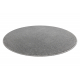 ETON PLUS circle carpet light grey, one-color, uniform, plain