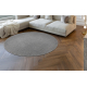 ETON PLUS circle carpet light grey, one-color, uniform, plain