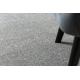 Alfombra ETON PLUS círculo color gris claro, monocromática, uniforme, lisa