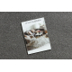 Alfombra ETON PLUS círculo color gris claro, monocromática, uniforme, lisa