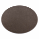 ETON PLUS Teppich Kreis mocca Melange braun / beige