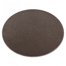 ETON PLUS circle carpet mocca Melange brown / beige