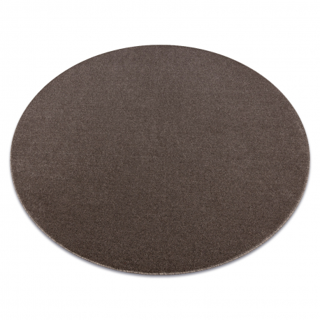ETON PLUS Teppich Kreis mocca Melange braun / beige