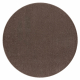 ETON PLUS Teppich Kreis mocca Melange braun / beige