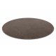 ETON PLUS Teppich Kreis mocca Melange braun / beige