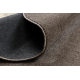 ETON PLUS Teppich Kreis mocca Melange braun / beige