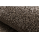 ETON PLUS Teppich Kreis mocca Melange braun / beige