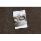 ETON PLUS Teppich Kreis mocca Melange braun / beige