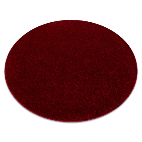 ETON PLUS Teppich Kreis Melange Rot / Schwarz