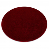 Dywan ETON PLUS koło czerwony jednolity, jednokolorowy, gładki
