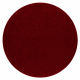 ETON PLUS Teppich Kreis Melange Rot / Schwarz