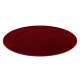 ETON PLUS Teppich Kreis Melange Rot / Schwarz