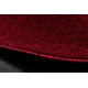 ETON PLUS Teppich Kreis Melange Rot / Schwarz