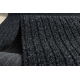 Ruitenwisser anti slip per strekkende meter CEYLON extern, intern, op een rubber - anthracytkleuring 0923