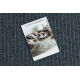 Ruitenwisser anti slip per strekkende meter CEYLON extern, intern, op een rubber - grijs 0901