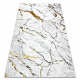 Carpet ALLURE 1963 Marble - Structural, stylish, glamour white / gold