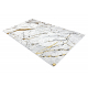Carpet ALLURE 1963 Marble - Structural, stylish, glamour white / gold