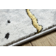 Carpet ALLURE 1963 Marble - Structural, stylish, glamour white / gold