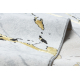 Carpet ALLURE 1963 Marble - Structural, stylish, glamour white / gold