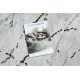Carpet ALLURE 1963 Marble - Structural, stylish, glamour white / gold