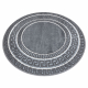 Tappeto ALLURE 1960 cerchio, Chiave greca, telaio - Strutturale, elegante, glamour grigio