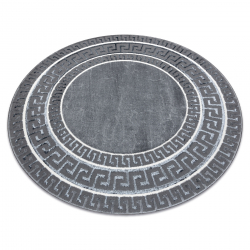 Tapis ALLURE 1960 cercle, Clé grecque, cadre - Structurel, élégant, glamour gris