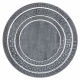 Tappeto ALLURE 1960 cerchio, Chiave greca, telaio - Strutturale, elegante, glamour grigio