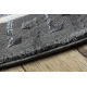 Tappeto ALLURE 1960 cerchio, Chiave greca, telaio - Strutturale, elegante, glamour grigio